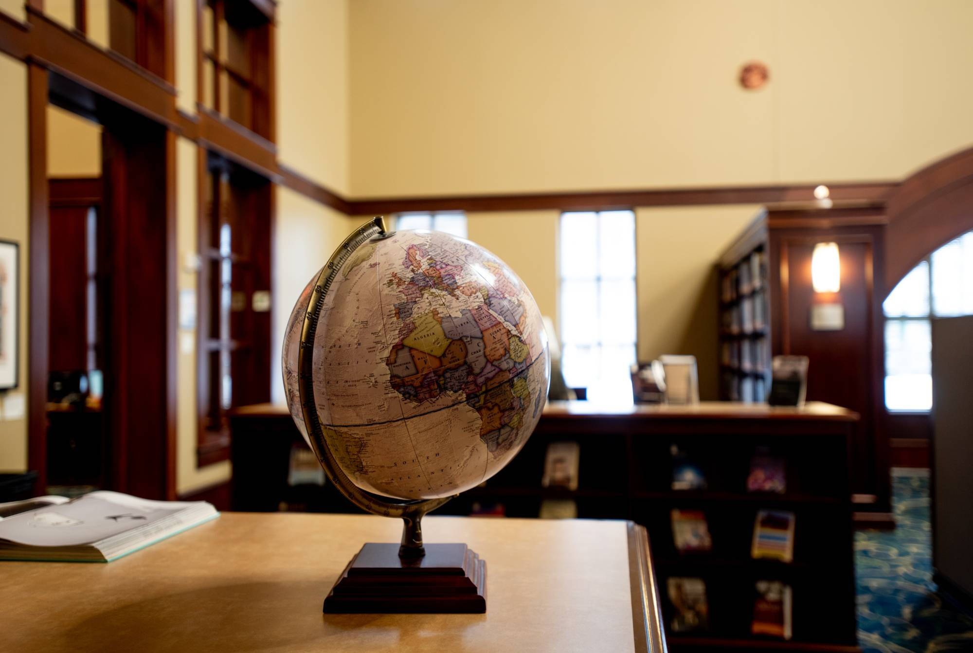 Globe in the Law Library